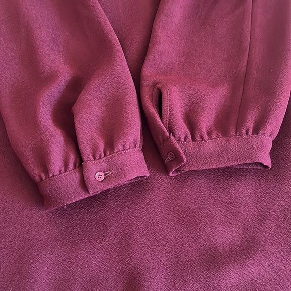 Gerard Darel Lace Detail Shift Dress Burgundy Size 40 (US 8) - Picture 8 of 10